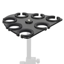 Multi Mic Holder for Wired and Wireless Mics, Organizes Up to 7 Mics, Aluminu...