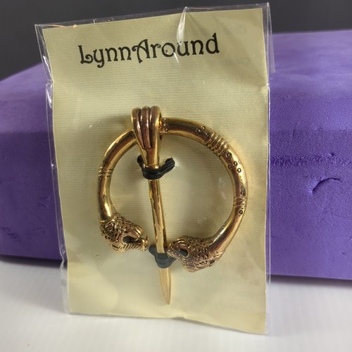 Norse Irish Viking Cloak Clasp Bronze Medieval Pagan Broach Lynn Around Jewelry - Picture 2 of 8