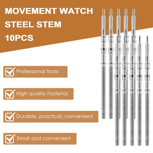 10 StüCk Uhrwerk Uhr Stahl Schaft Krone Kit Uhr der Teile NH35 NH36 NH38 NH3133 - Bild 4 von 10