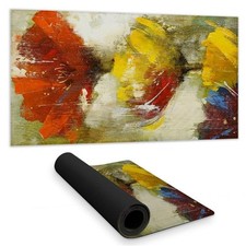 Begin Home Decor C1DM1531LB62EN 16 x 32 in. Orange  Yellow Floral Desk Mat -...