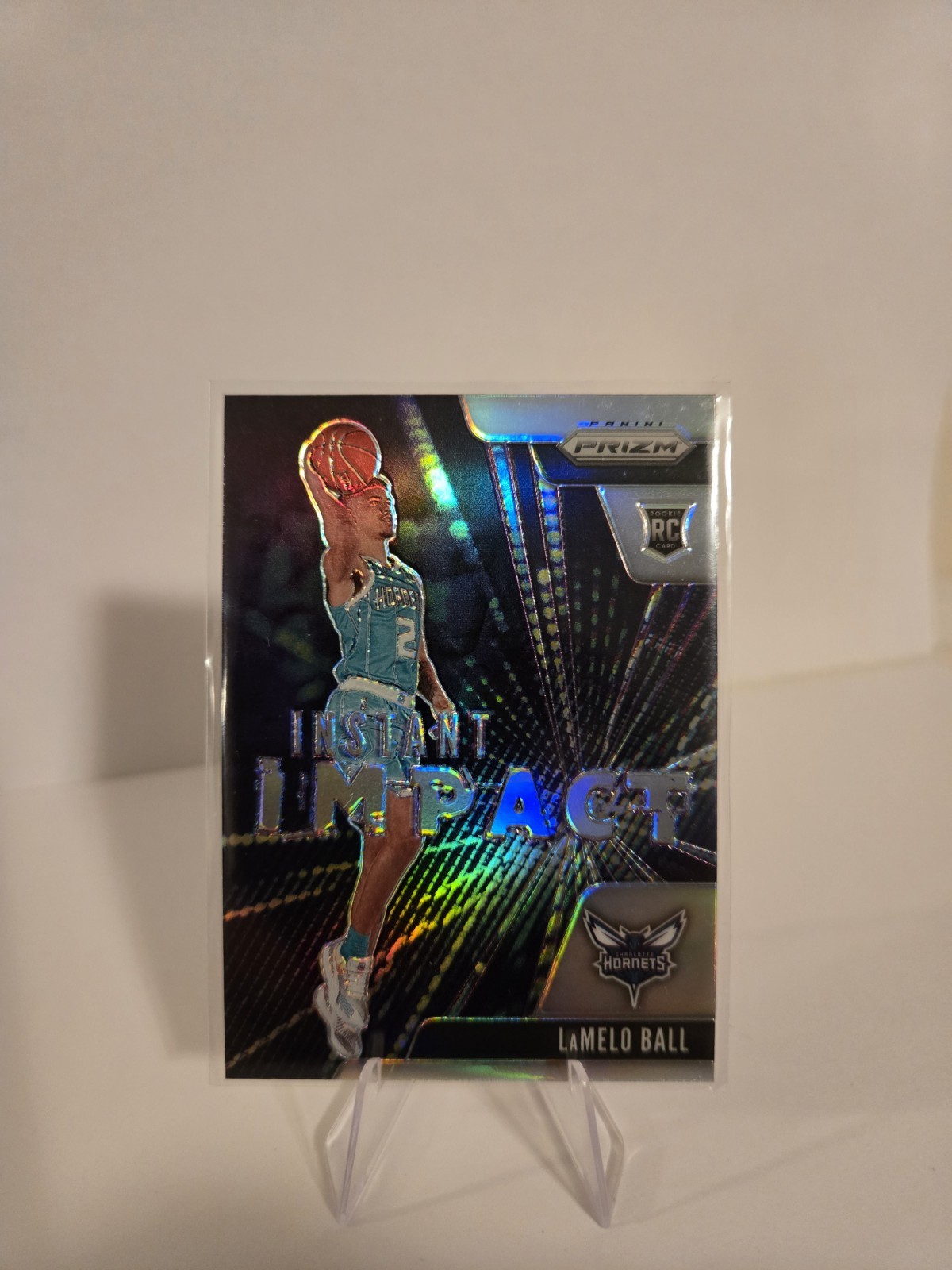 2020-21 Lamelo Ball Panini Prizm Silver Instant Impact RC Charlotte Hornets