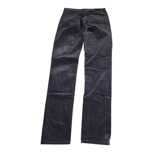 AG Adriano Goldschmied Black Grey Velvet Stevie Ankle Jeans Size 25 - Picture 3 of 14