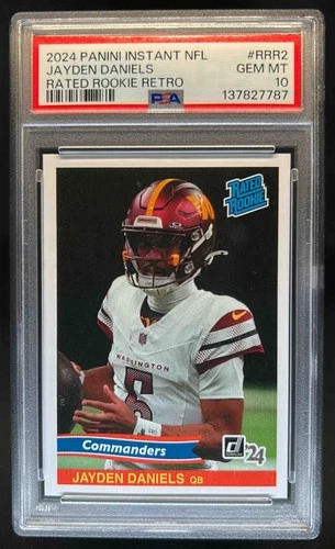 2024 Instant NFL Jayden Daniels Rated Rookie Retro #RRR-2 PSA 10 GEM MINT
