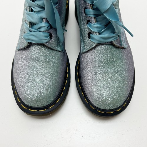 DR MARTENS 1460 Pascal Brillo Brillo Arco Iris Botas - UK 5 / EU 38 / US 7 - Imagen 12 de 14