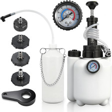 3L Brake Bleeding Kit Pressure Gauge Manual Vacuum Pump System BrakeClutch Fluid