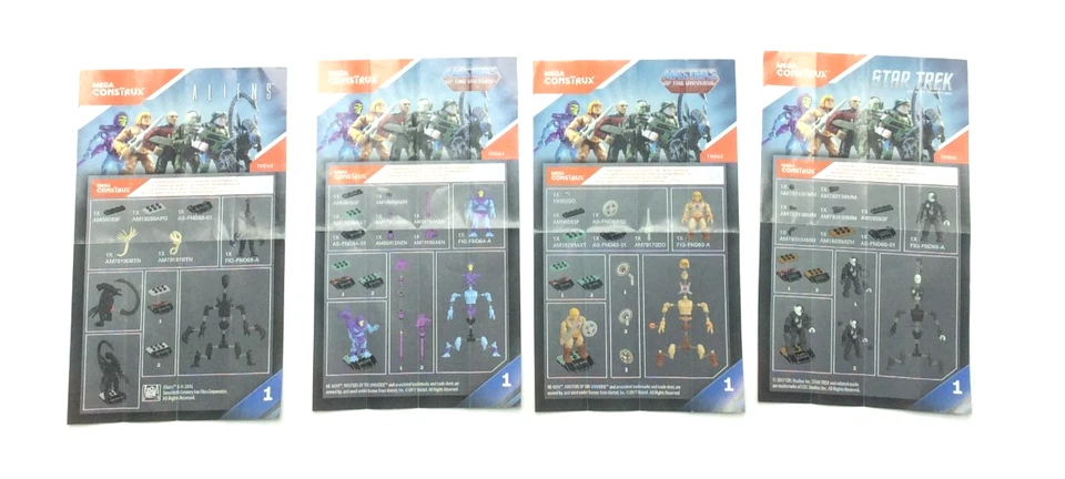 Lote de 4 minifiguras MEGA Construx Heroes serie 1 Foto 3 de 4