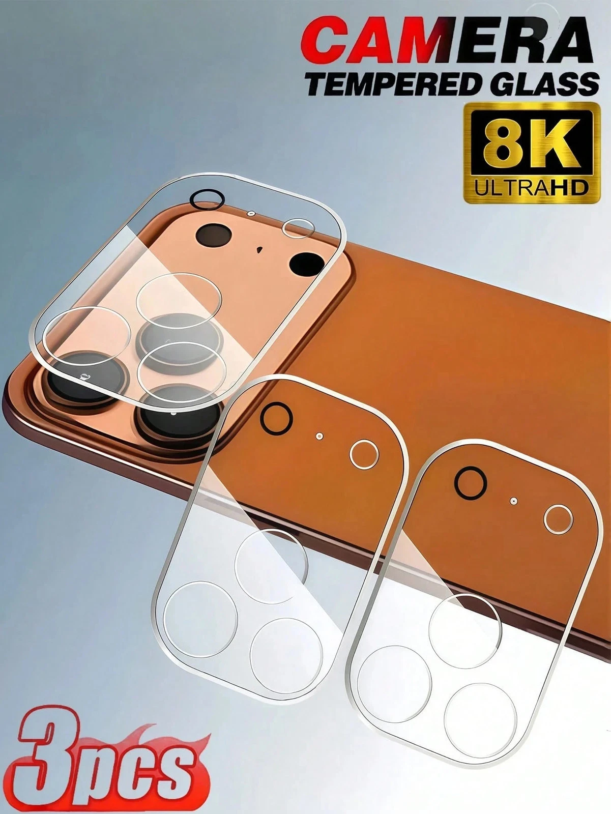 CteGlodrix Camera Lens Screen Protector 3 Pack Full Coverage for iPhone Cheap24