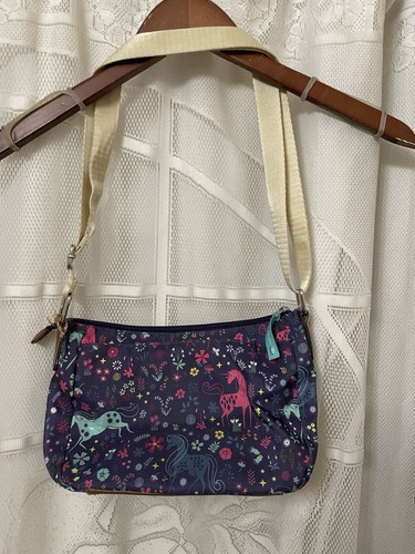 Lily Bloom Uni Corny Riley Umhängetasche umweltfreundlich Tasche Einhorn Blumen mehrfarbig - Bild 3 von 5