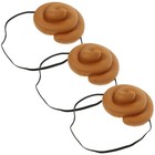 3 Pcs PVC Simulation Poop Hat Funny Prank Prop for Party Supplies