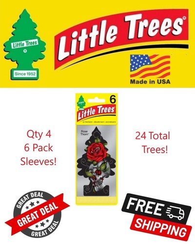 Little Trees Rosendorn duftender Lufterfrischer zum Aufhängen für Auto & Zuhause - 24er Pack! - Bild 1 von 5
