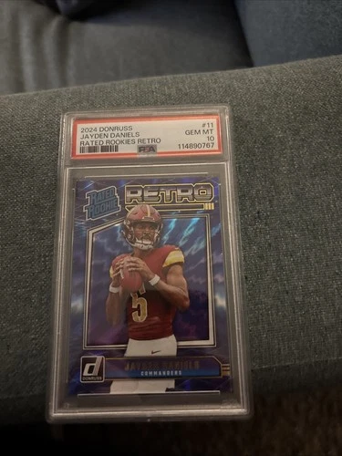 2024 Donruss Jayden Daniels Rated Rookies Retro PSA 10