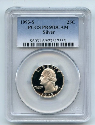 1993-S Washington Quarter Proof — photo from the most recent tracked eBay sale