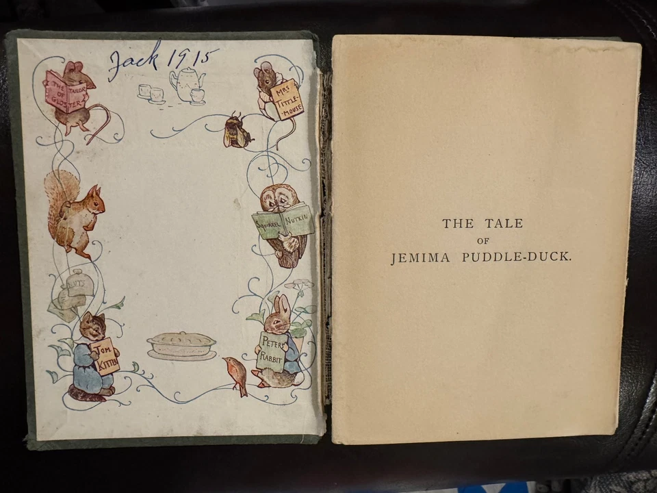 The Tale Of Jemima Puddle Duck By Beatrix Potter 1908 Antique First Edition Book Foto 3 de 4