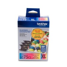 LC753PKS XL High Yield 3 Pack - 1 Each LC75C, LC75M, LC75Y Ink, Yellow/cyan/m...