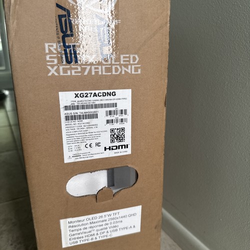 NEW ASUS ROG Strix 27" 2K QD-OLED 360Hz 0.03ms Gaming Monitor w/ GSYNC XG27ACDNG - Picture 2 of 4