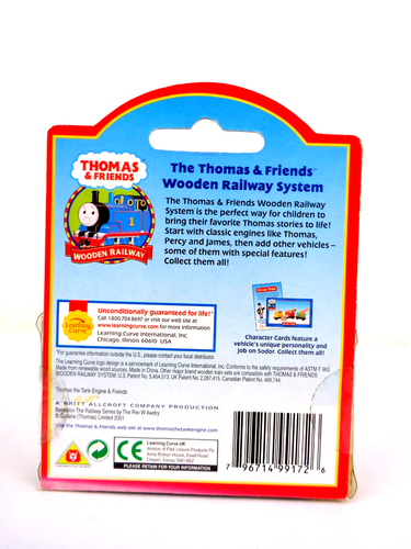 Learning Curve George Thomas & Friends Wooden Railway Locomotive Boxed - Picture 4 of 4