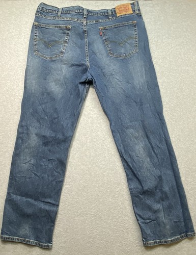 Levi’s 541 Blue Jeans Men’s 42x32 Denim Cowboy Loose Straight Fit Outdoors - Picture 4 of 8
