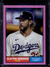 2024 Topps Archives Clayton Kershaw Pink Foilboard #94 Dodgers
