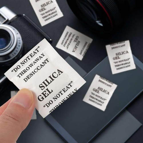 60/100 Packets Grams Silica Gel Desiccant Pack Moisture Absorber Reusable Safe - Picture 10 of 13