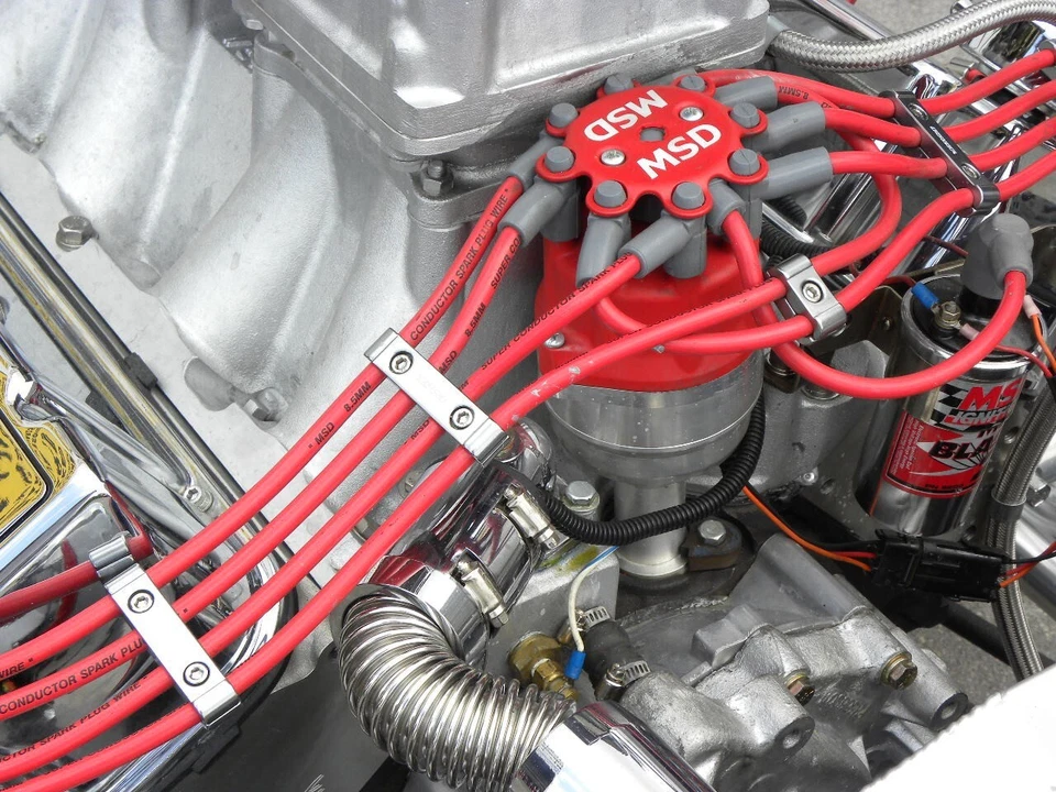 3 PIEZAS SEPARADORES SEPARADORES DE CABLES DE BUJÍA DE BILLET ROJO 8 MM 8,5 MM 9 MM 10 MM CABLES Foto 4 de 4