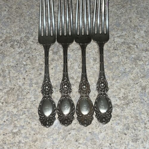 4 verziert seltene Wallace RW&S RW & S STERLING große Gabeln 178 Gramm kein Monogramm