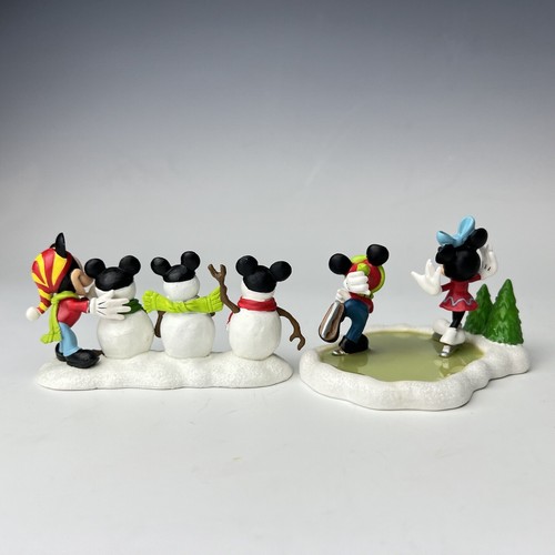 Dept 56 Mickey’s Merry Christmas  Ski Skate, Mouseketeers & Go Skating Set - Picture 14 of 24
