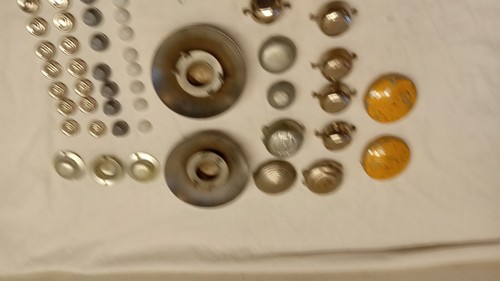Large Lot of Wheel Snap on caps for vintage tricycles bicycles pedal cars 50+pcs - Picture 6 of 8