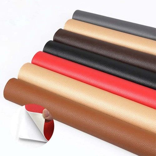 50x137CM Self Adhesive PU Leather Fabric Patch Car Seat Sofa Repairing Patches S - Picture 4 of 31