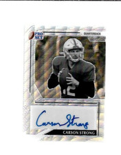 2022 Leaf Pro Set CARSON STRONG AUTO 9/40 Silver Rookie #BW-CS1 Eagles   #393
