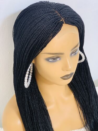 Micro Twist Braided Wig Box braids Full lace braids wig Senegalese Black Women - Picture 3 of 8