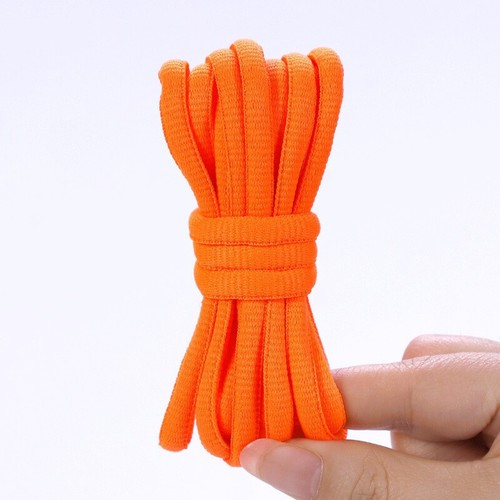 1 par de cordones ovalados medio redondos de 1/4" para cordones deportivos cuerdas - Imagen 12 de 28