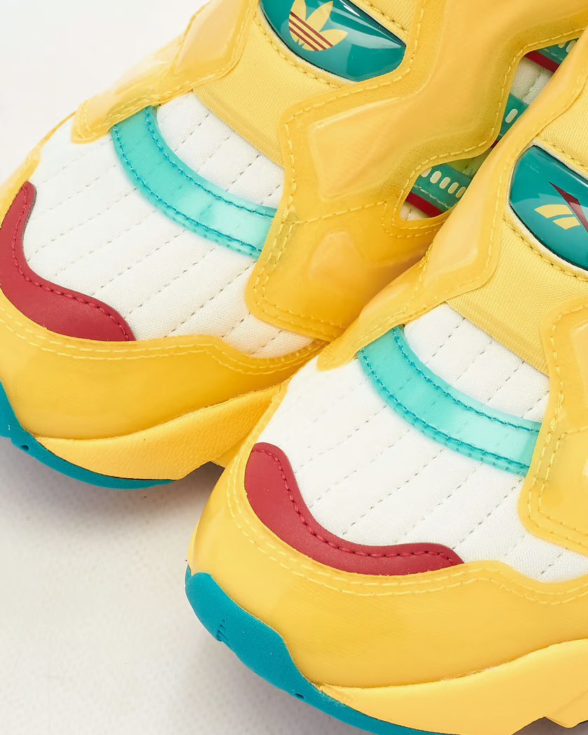 Happy☺︎ Adidas US 13 Men White Yellow Green Red Retro Pump ZX Fury