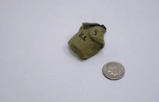 1/6 Scale WWII US METAL Canteen With Removable Cover For Web Gear, Dragon