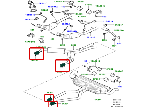GENUINE LAND ROVER EXHAUST CLAMP LR3 LR4 SPORT RANGE ROVER DISCOVERY WCL500030 - Bild 5 von 5