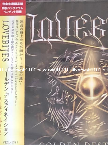 New LOVEBITES Golden Destination Limited Edition CD+Pendant