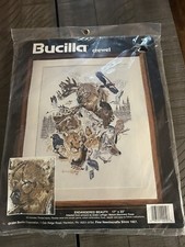1994 Bucilla Crewel “Endangered Beauty 17x23”  Artwork by Eddie LaPage New VTG