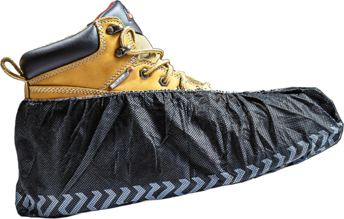 Brand Black Industrial Disposable Shoe Covers Extra Large 100 Pack - Picture 9 of 11