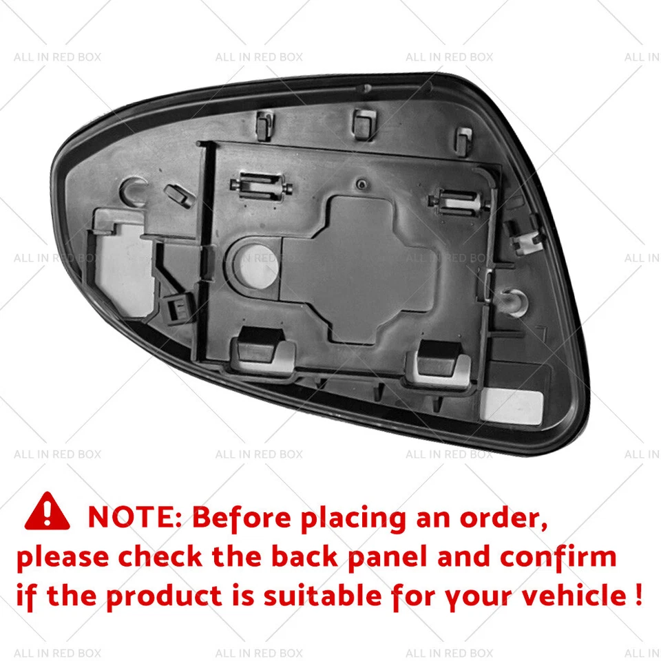 Suitable for TOYOTA YARIS 2012 - 2017 Left Side Mirror Glass with Back Plate - image 2 of 4