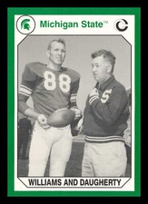 1990 Collegiate Collection Michigan State Spartans #47 Williams and Daugherty