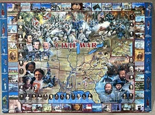 The Civil War Oversized - Vintage Postcard 8.25" x 6"