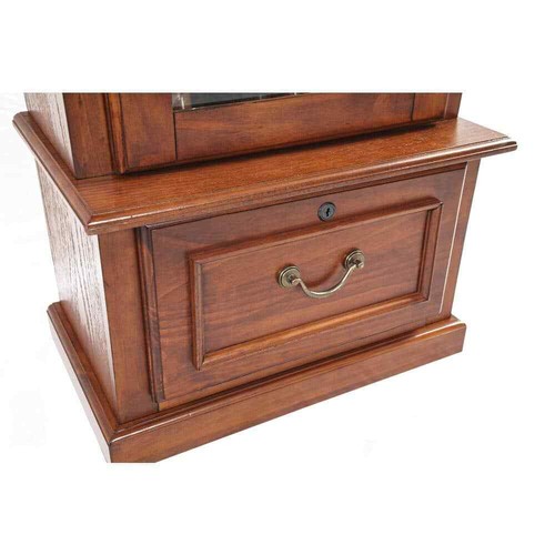 RIFLE SHOTGUN CABINET 8 Gun Key Lock Wooden Storage Display Cabinet - Picture 7 of 11