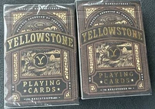 YELLOWSTONE Playing Cards Brand New Sealed Lot Of 2 Decks THEORY 11