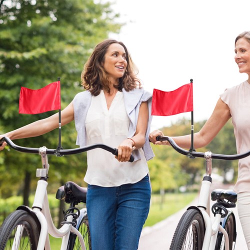 2 Pezzi Manubrio Bandiera Bici Espositore Supporto Bicicletta Bambino Staffa - Foto 4 di 12