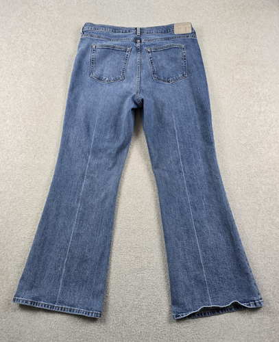 Everlane Schlagjeans Damen 33 High Rise Stretch 5 Pocket Medium Wash Denim - Bild 2 von 15