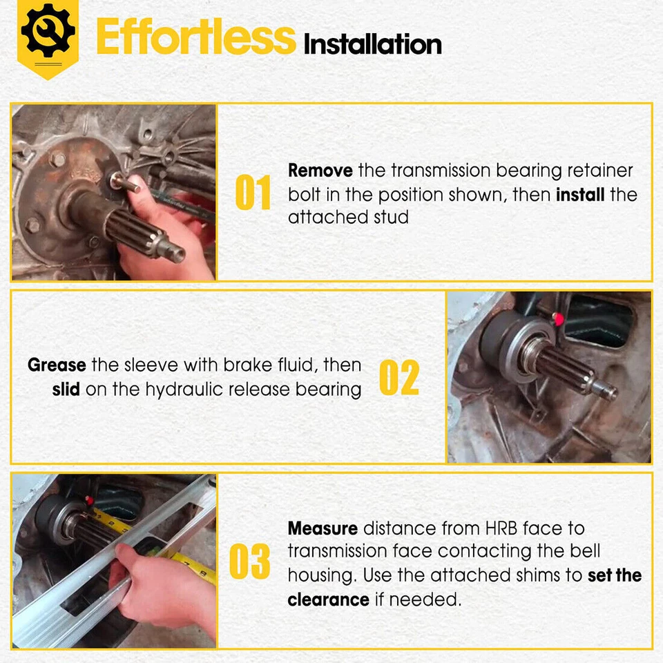 82876 T-5 Stock Embrague Cojinete de Desecho Hidráulico para Chevy GM Estilo Borg-Warner Foto 3 de 4