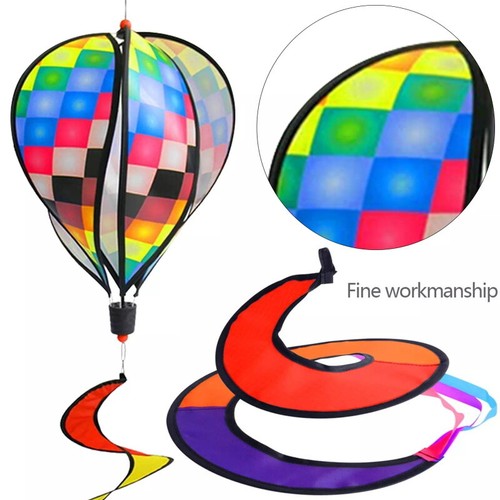 Rainbow Windsock Hot Air Balloon Wind Spinner Garden Outdoor Tent Festival Decor - Picture 8 of 25