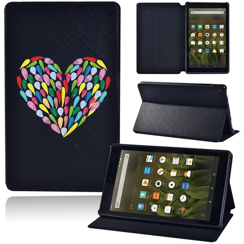 PU Leather tablet Stand Cover Case For Amazon Fire 7/HD 8 10/HD 8 10 plus+Pen - Picture 22 of 41