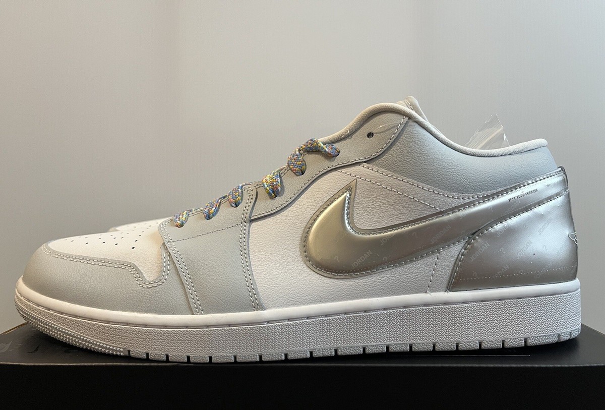 Nike Air Jordan 1 Low SE 'Tear-Away' White Silver DX6070 101 Men's