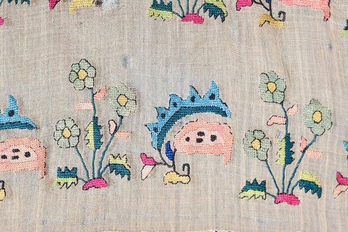 STUNNING! VERY EARLY ANTIQUE OTTOMAN YAGLIK EMBROIDERY TAPESTRY SUZANI 17th/18th - 第 2/12 張圖片