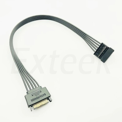 15 Pin SATA Power Extension Male to Female Extender Cable for HDD Hard Drive - Picture 8 of 11